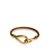 Hermès Jumbo Hook Bracelet Brown Golden Leather Metal  ref.93492