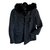 Maje Coat Black White Wool  ref.93597