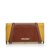 Burberry Lange Brieftasche aus Leder Rot Mehrfarben Tuch  ref.93682