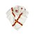 Chanel Lenço de seda impresso Branco Vermelho Cru Pano  ref.93720