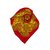 Chanel Sciarpa di seta stampata Rosso D'oro Panno  ref.93724