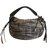 Lancel Handbags Black White Grey Dark grey Leather Wool  ref.93758