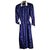 Louis Féraud Dresses Black Blue Silk  ref.93791