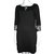 Autre Marque Dress with lace inserts Black Polyester Viscose Elastane  ref.93816