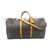 Louis Vuitton KEEPALL 60 BANDOULIER MONOGRAM Brown Leather  ref.94668