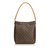 Louis Vuitton Monogram Looping GM Brown Leather Cloth  ref.94700