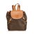 Céline Macadam Drawstring Backpack Brown Leather Plastic  ref.94745