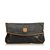 Céline Leather Clutch Bag Brown Black  ref.94753
