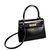 Hermès MINI KELLY SELLIER Black Leather  ref.95072