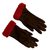 Hermès Shearling gloves. Brown Fur Lambskin  ref.98298
