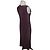 Autre Marque Vestido slip de seda morado Púrpura - vista 2