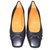 Hermès leather pumps midnight blue new condition dustbags Navy blue  ref.98326