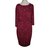 Autre Marque Drape dress com mangas 3/4 Multicor Fuschia Viscose Elastano  ref.98340