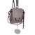 Chloé backpack Faye Mini Grey Taupe Leather Deerskin  ref.98348