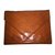 Yves Saint Laurent Clutch bags Caramel Leather  ref.98372