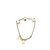 Louis Vuitton Bracciale a gambo in cristallo D'oro Porpora Metallo  ref.98422