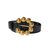Vintage Salvatore Ferragamo black leather belt  ref.98462