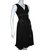 Ted Baker Silk dress with metal embroidery Black  ref.98529