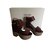 Céline sandals Dark red Leather  ref.98562