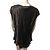 Camiseta de seda satinada negra de manga corta Marina Rinaldi Negro - vista 2