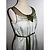 Diane Von Furstenberg Abito vintage in seta con nappe Verde chiaro - vista 3