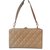 Chanel Handbags Beige Golden Leather  ref.98732