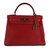 Bolso Hermès Kelly 28 en caja de cuero roja H!  ref.98754