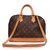 Louis Vuitton Alma Monogrammed shoulder bag in good condition! Light brown Dark brown Leather Cloth  ref.98761