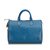 Louis Vuitton Epi Speedy 30 Azul Couro  ref.99069