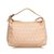Fendi Zucchino Canvas Handbag Pink White Cream Leather Cloth  ref.99245