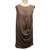 Halston Heritage draped dress Flesh Polyester  ref.99303