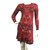 Missoni Knitted dress Black Red Cream Cotton Wool Polyamide  ref.99320