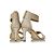 Diane Von Furstenberg DvF Kinder Glitter Heel D'oro - vista 2