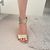 Diane Von Furstenberg DvF Kinder Glitter Heel D'oro - vista 8