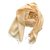 Autre Marque Stole soft wild silk gold  180* 57 CM + fringes Golden  ref.100012