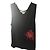 Top sin mangas Sonia Rykiel negro con flor roja bordada