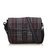 Burberry Plaid Jacquard Crossbody Bag Black Multiple colors Leather Cloth  ref.100128