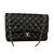 Chanel Jumbo Black Leather  ref.100162