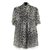 Dolce & Gabbana LEOPARD CHIFFON FR36 Soie Gris  ref.100176