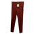 American Vintage Geer Ave leather trousers in berry Red Lambskin  ref.100204
