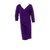 Diane Von Furstenberg DvD Basuto vestido de malha Roxo Lã Viscose  ref.100388