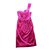 Karen Millen One shoulder dress Fuschia Cotton  ref.100413