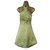 Karen Millen Halter dress Light green Silk  ref.100415