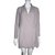 Topshop Wrap dress with tie waist Grey Polyester  ref.100418