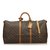 Louis Vuitton Monogramm Keepall Bandouliere 60 Braun Leder Leinwand  ref.100500