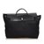 Hermès Herbag MM Black Leather Cloth Pony-style calfskin Cloth  ref.100513