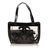Chanel Klare Vinyl-Einkaufstasche Schwarz