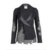 Chanel silk collar crochet jacket Black Cotton Rayon  ref.100598