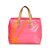 Louis Vuitton Vernis Robert Wilson Reade PM Pink Orange Leder Lackleder  ref.100726