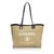 Chanel Small Deauville Tote Brown Black Beige Leather Cloth Cloth  ref.100780